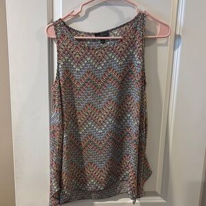 Patterned Sleeveless Top